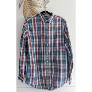 TOMMY HILFIGER Classic Fit Plaid Button Down Shirt